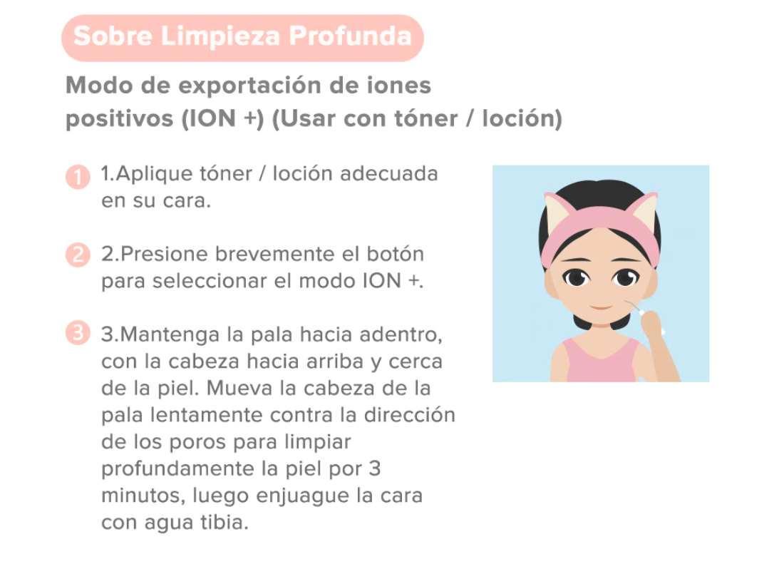 Máquina de iones ultrasónica limpieza de poros faciales de limpieza de espinillas