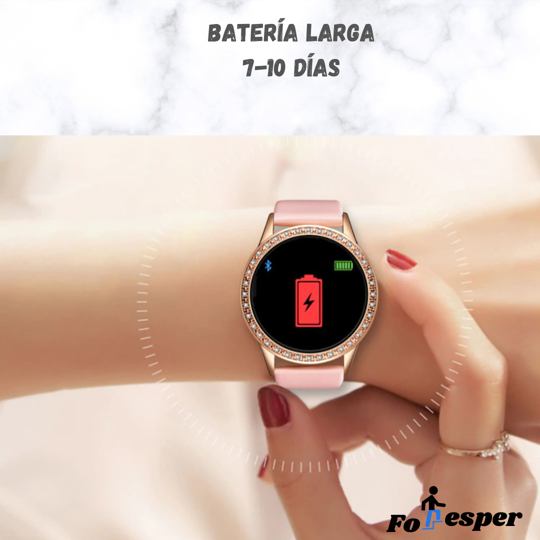 Reloj inteligente de lujo oro rosa
