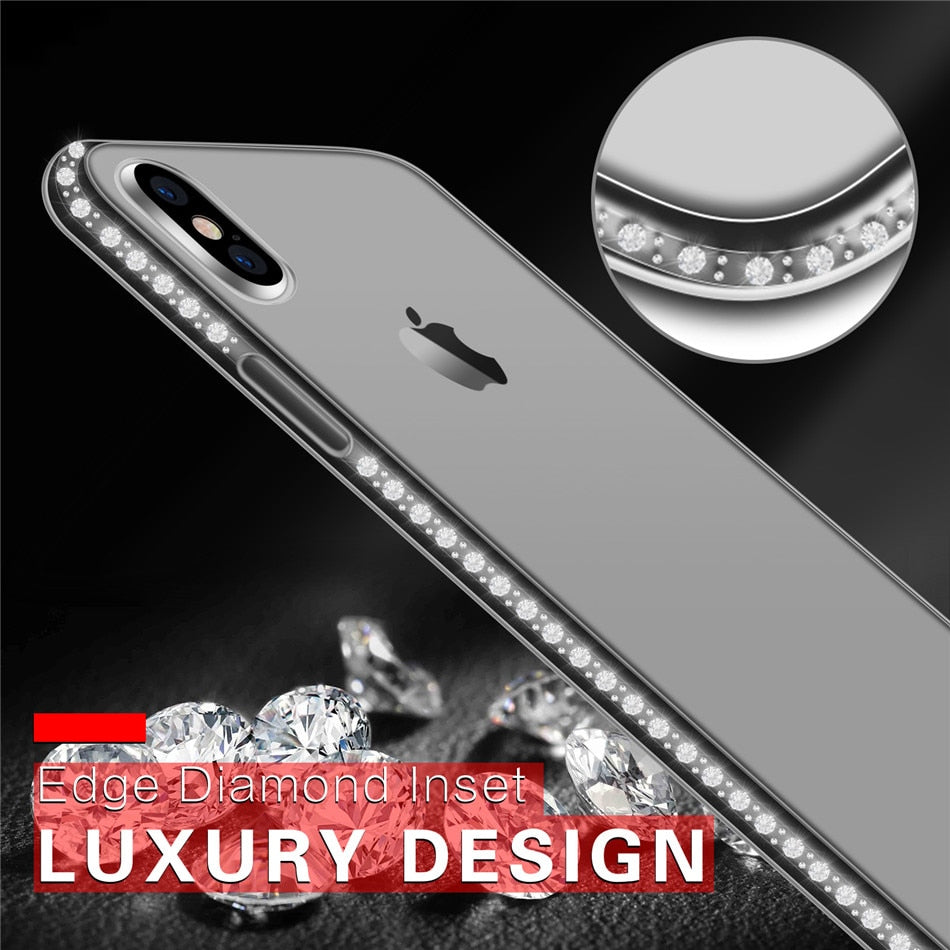Case luxo para Iphone Exclusiva com Brilhantes.