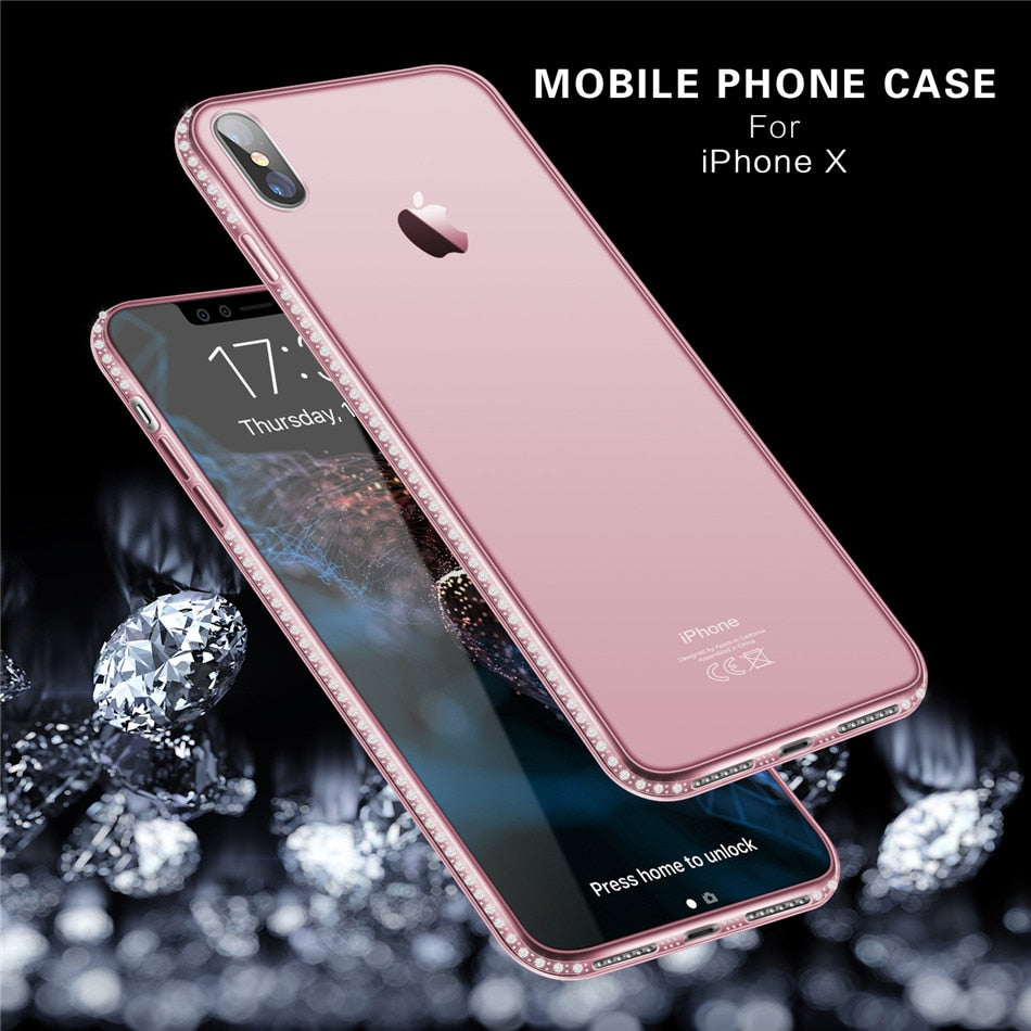 Case luxo para Iphone Exclusiva com Brilhantes.