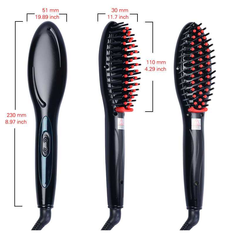 Escova elétrica alisadora de Cabelo uso fácil e Rápido.(PROMOÇÃO)