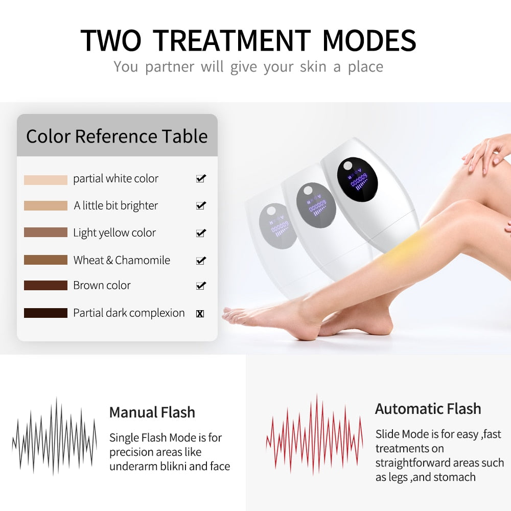 Laser depilador indolor, 600000 flash profissional