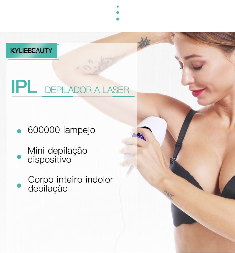 Laser depilador indolor, 600000 flash profissional