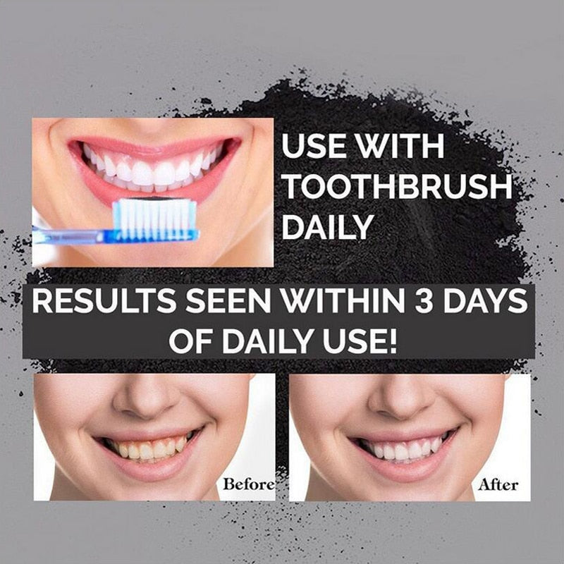 Branqueamento Dos Dentes, Carvão Vegetal de Coco em Pó.