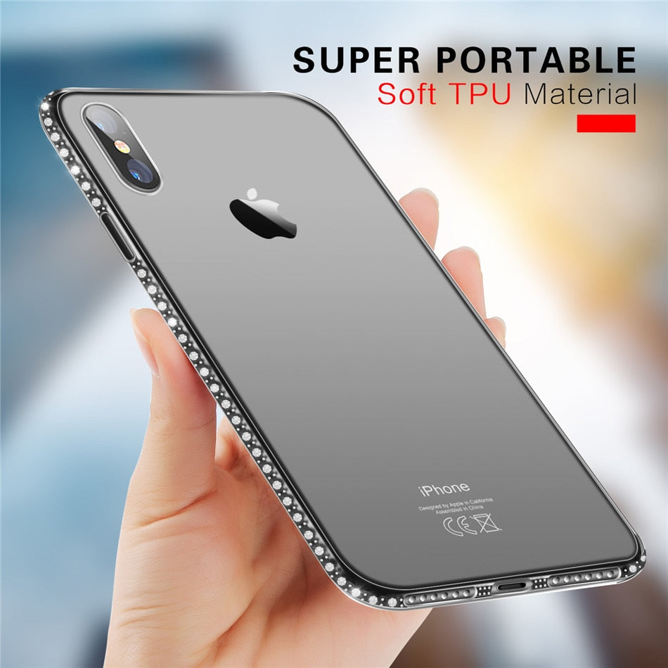 Case luxo para Iphone Exclusiva com Brilhantes.