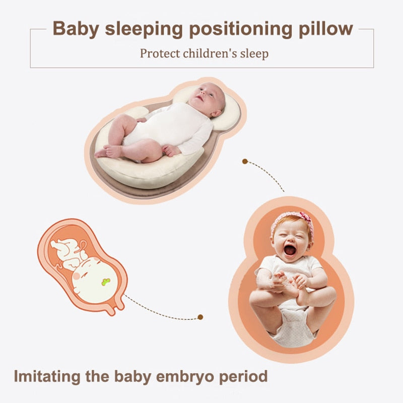 Cama Anti-capotamento Posicionamento confortável para Bebê Recém-nascido 0-12 Meses