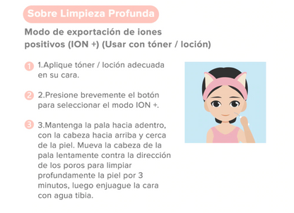 Máquina de iones ultrasónica limpieza de poros faciales de limpieza de espinillas