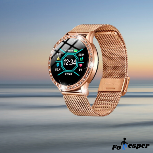 Reloj inteligente de lujo oro rosa