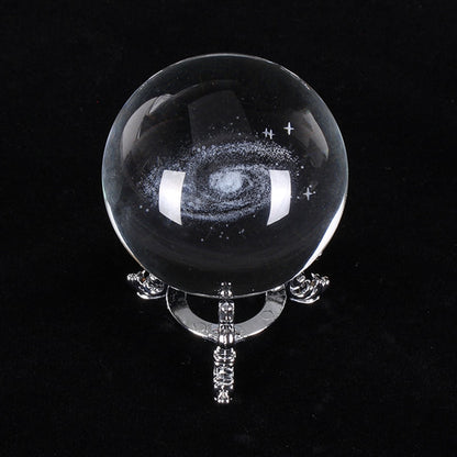 Esfera De Vidro Galaxia 3D sistema solar com  lâmpada de Cristal.  Peças únicas