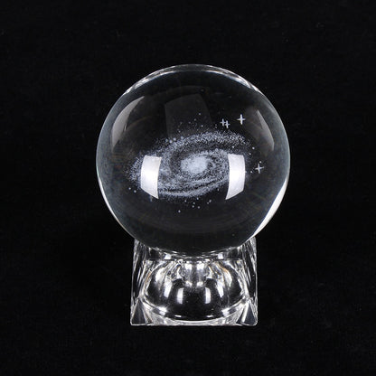 Esfera De Vidro Galaxia 3D sistema solar com  lâmpada de Cristal.  Peças únicas