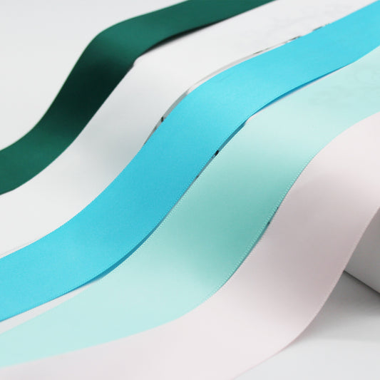 19MM Single Face Satin Ribbon 100% Polyester Webbing For DIY Present Box Wrapped Decor Accessories 5/8" 3/4" 1.5 Inch