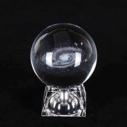 Esfera De Vidro Galaxia 3D sistema solar com  lâmpada de Cristal.  Peças únicas